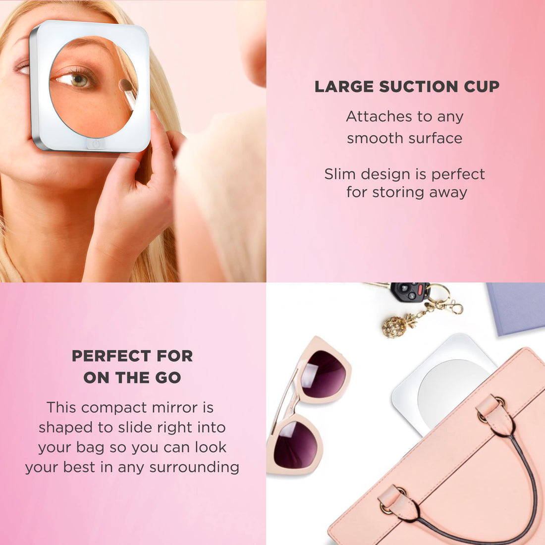 Conair Battery Operated Lighted Makeup Mirror ~ 12x Magnification Spot Mirror with LED Lighting