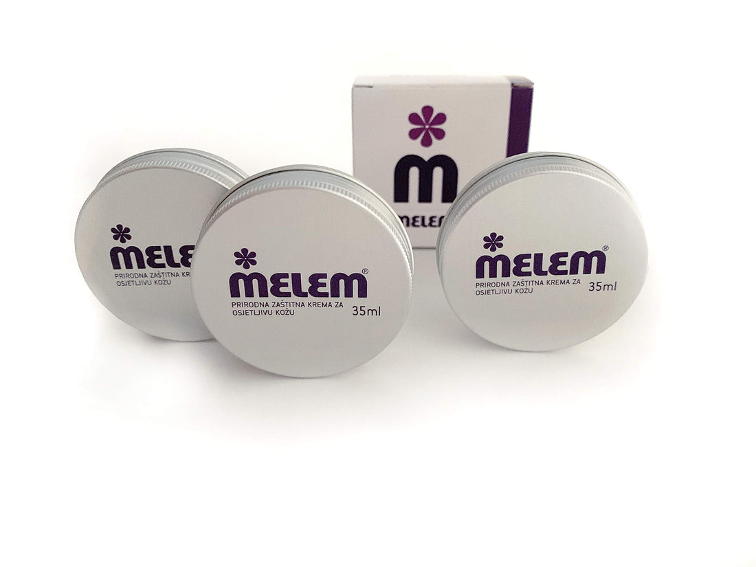 Melem Skin And Lip Balm Large Tin 3 Pack (Large Tin 1.2 Oz)