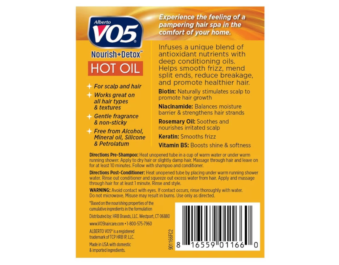 Vo5 Hot Oil Therapy Treatment 2 Count 0.5 Ounce (14ml) (3 Pack)