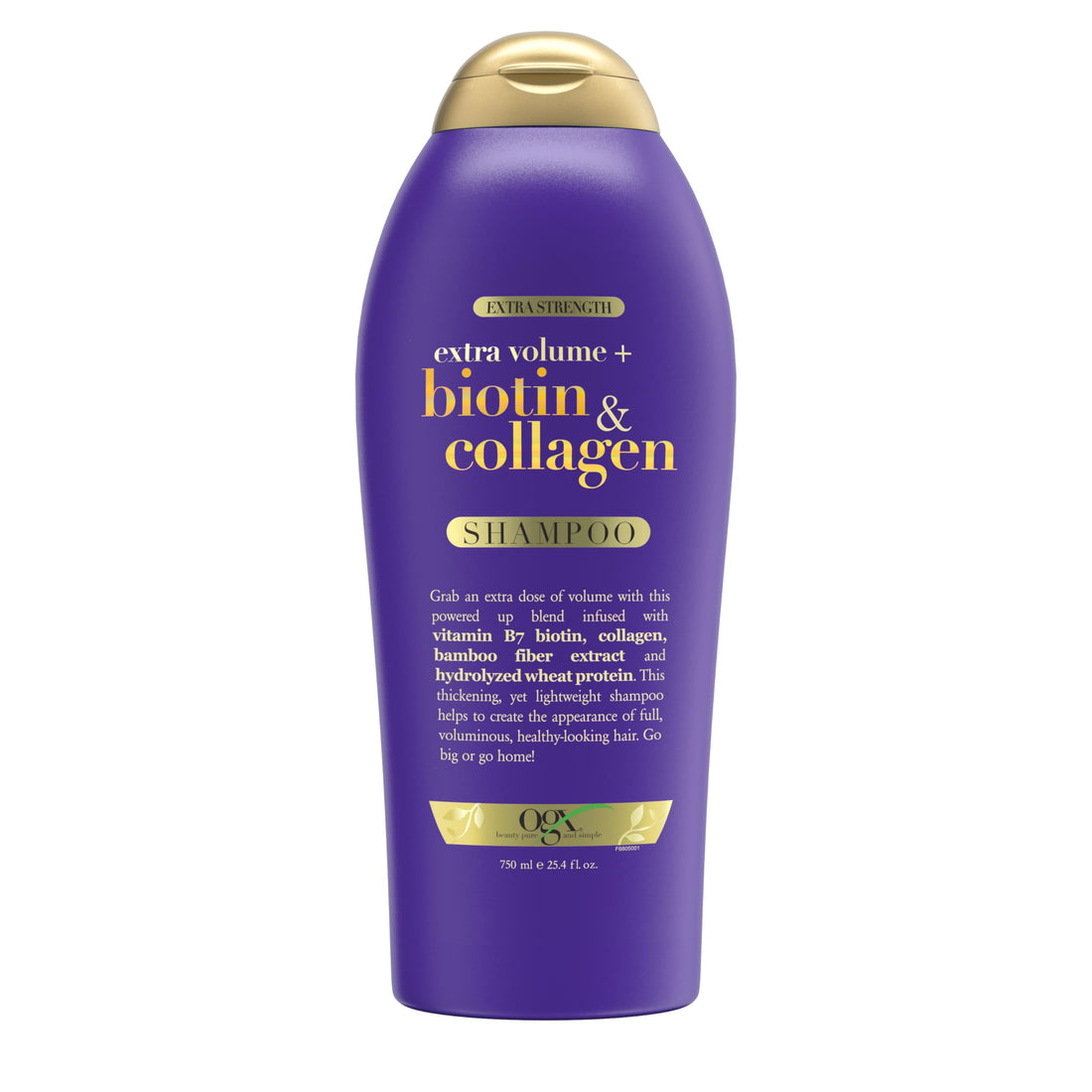 OGX Biotin & Collagen Extra Strength Volumizing Shampoo for Thicker, Fuller Hair, 25.4 fl oz