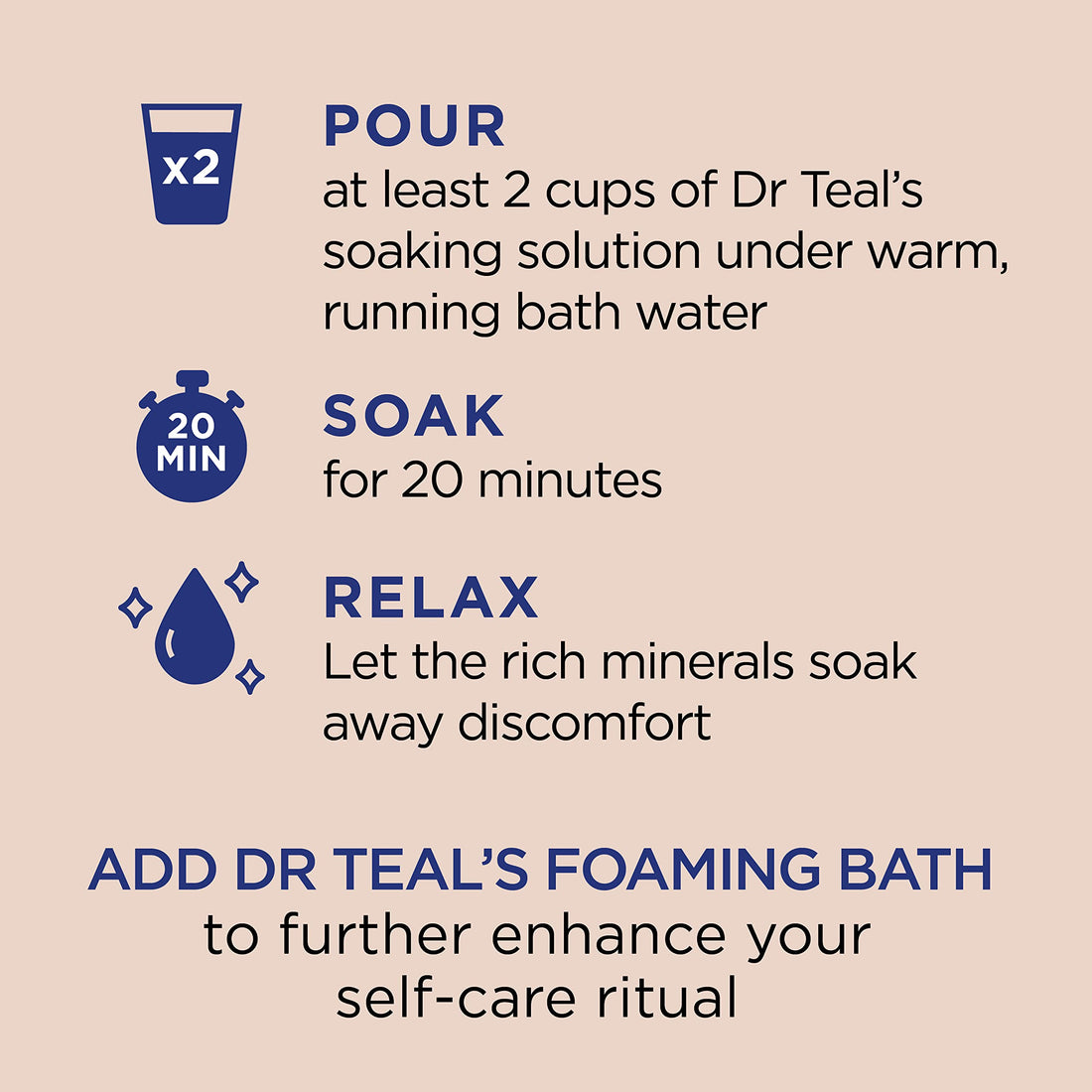 Dr Teal's Epsom Magnesium Salt Soak, Shea Butter & Almond, 3 lbs (Pack of 4)