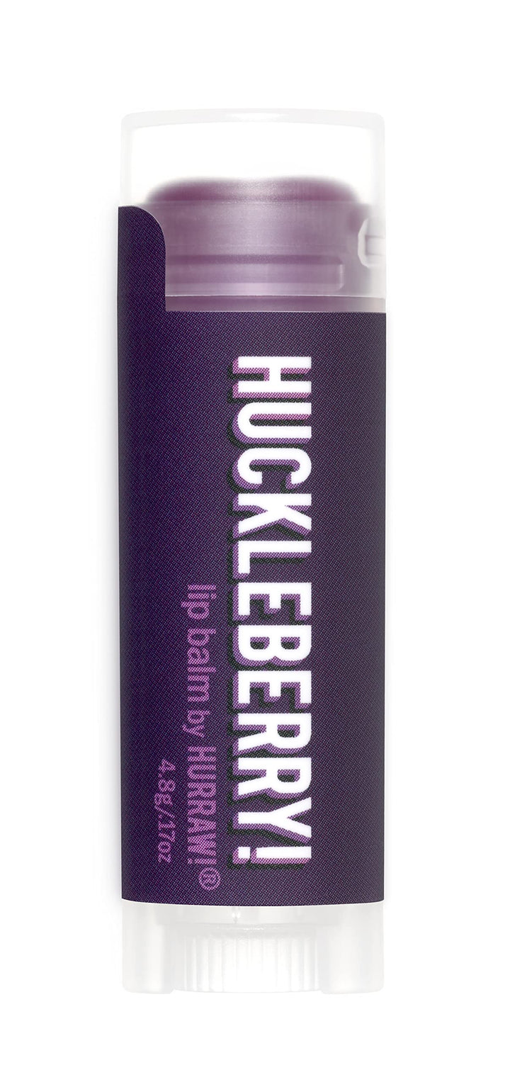 Hurraw! Huckleberry Lip Balm: Organic, Certified Vegan, Cruelty and Gluten Free. Non-GMO, 100% Natural Ingredients. Bee, Shea, Soy and Palm Free. Made in USA