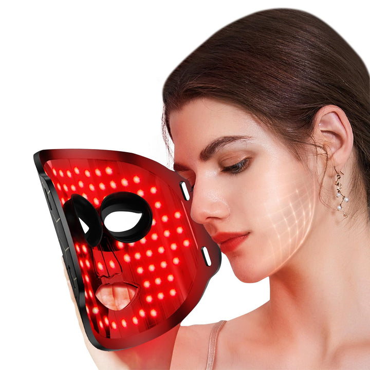Bnlei Red Light Therapy for Face, LED Face Mask With Red, Yellow, Blue, etc. 7 colors Light Therapy Device Facial Mask