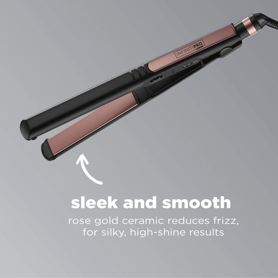 Conair Infinitipro Rose Gold Ceramic Flat Iron; 1-Inch Flat Iron