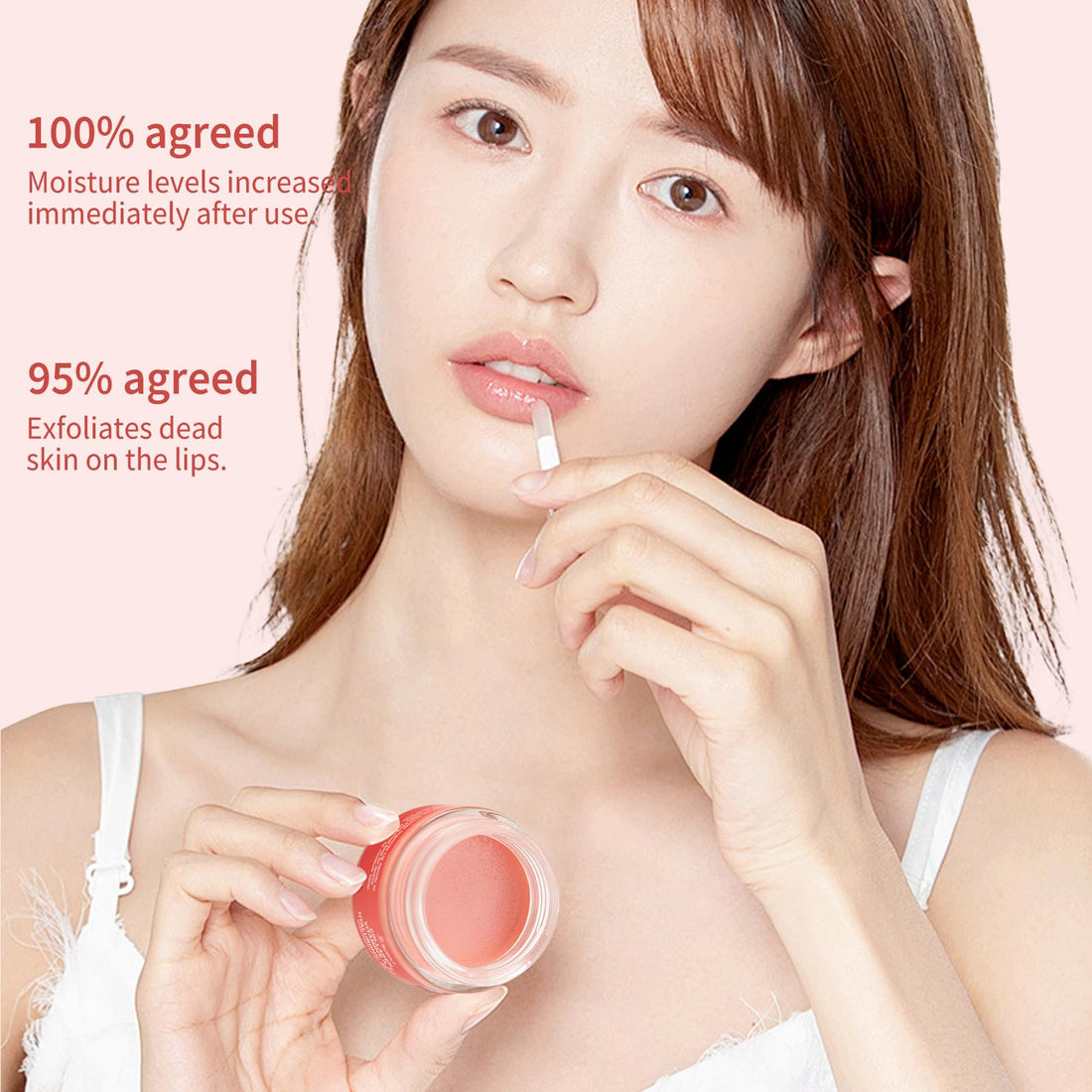 SUDAJI Collagen Lip Mask, Hydrating Lip Balm, Overnight Moisture Lip Butter with Hyaluronic Acid & Aloe Vera, Sleeping Nourishing Lip Butter Balm