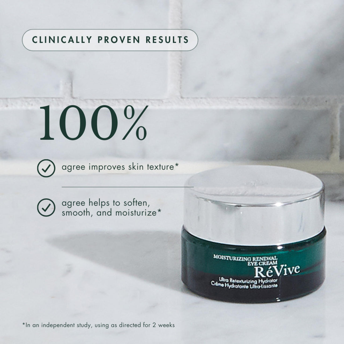 RéVive Renewal Under Eye Cream - Retexturizing Eye Cream for Wrinkles - Helps to Reduce Crow's Feet and Improve Skin Texture & Moisturization - Suitable for All Skin Types (0.5 oz)