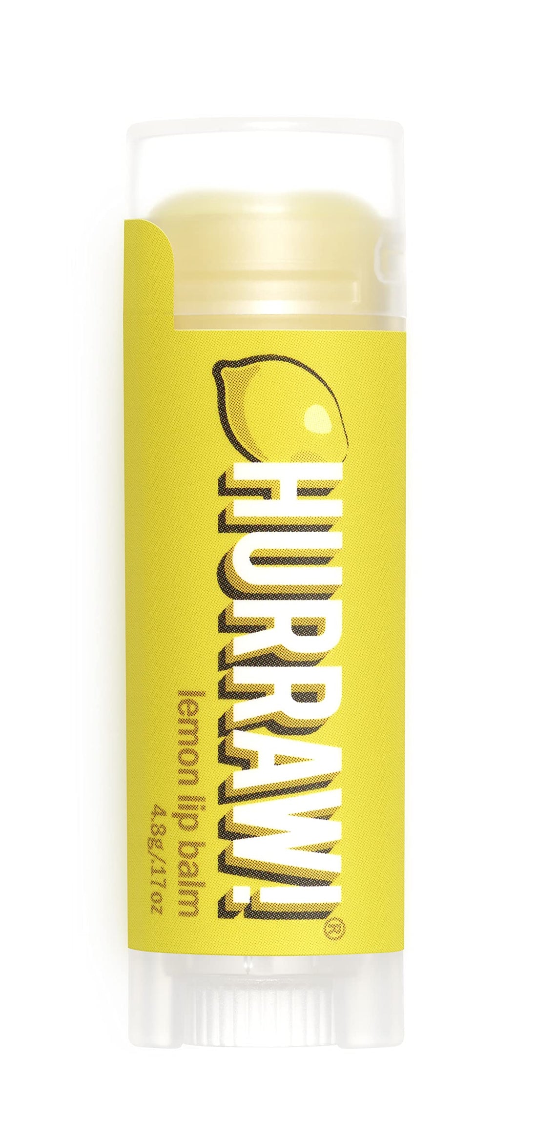 Hurraw! Lemon Lip Balm: Organic, Certified Vegan, Cruelty and Gluten Free. Non-GMO, 100% Natural Ingredients. Bee, Shea, Soy and Palm Free. Made in USA