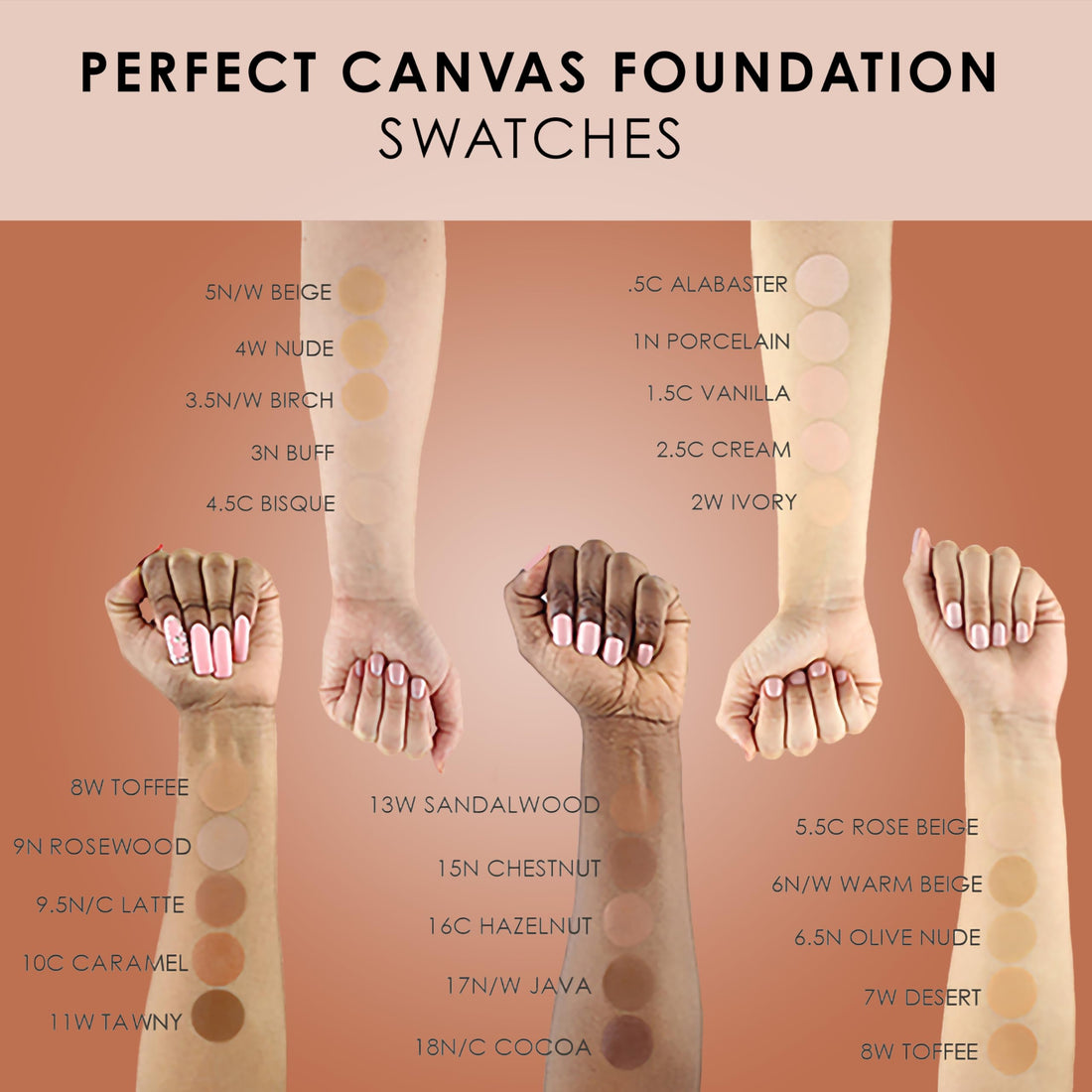 Temptu Perfect Canvas Airpod Foundation Trio