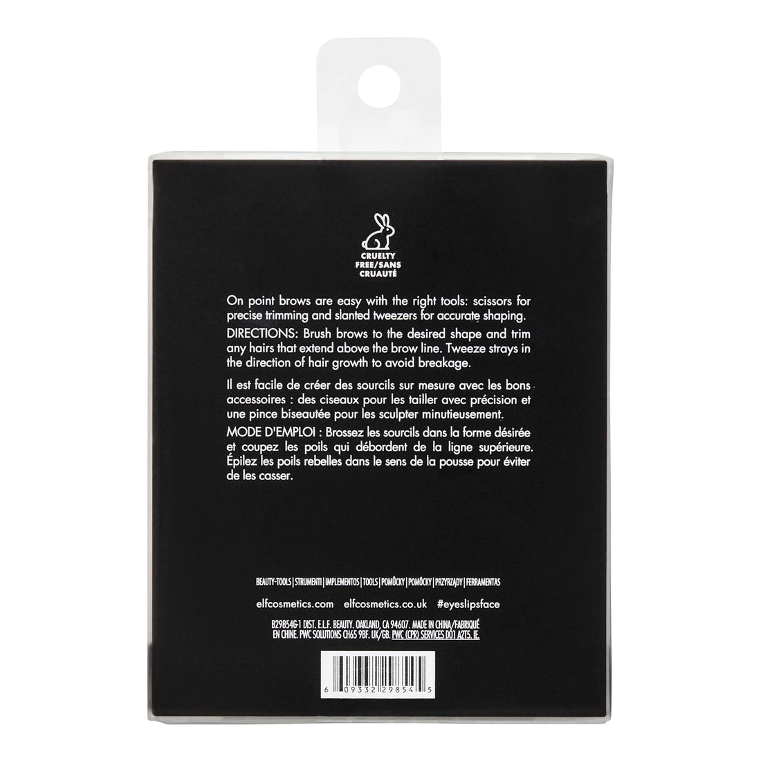 e.l.f. On Point Brow Kit, Duo Of Pro-quality Eyebrow Scissors & Tweezers For Shaping Eyebrows, Great For Precise Shaping, Vegan & Cruelty-Free