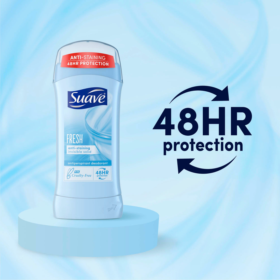 Suave 24 Hour Protection Fresh Invisible Solid Anti-Perspirant 2.6 oz.(pack of 6)