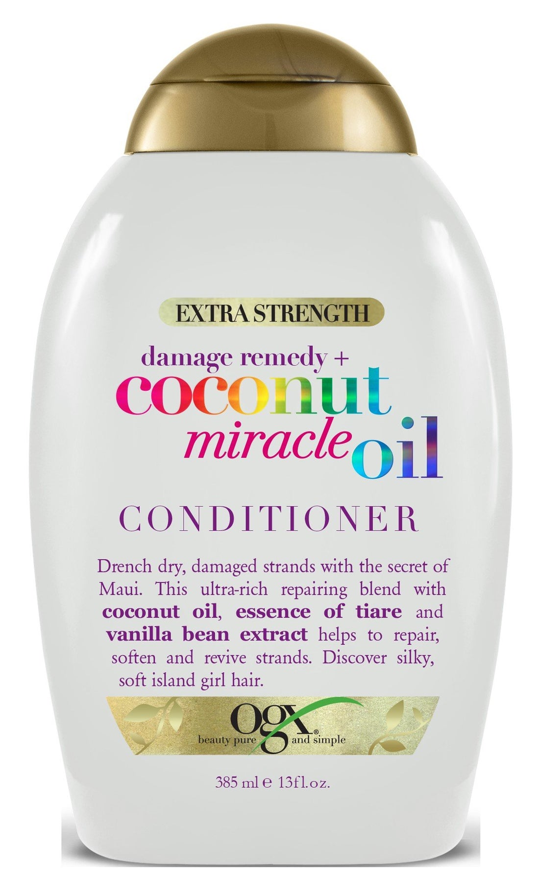 Ogx Conditioner Coconut Miracle Oil 13 Ounce X-Strength (385ml) (2 Pack)