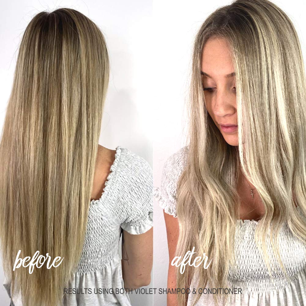 Surface Hair - Pure Blonde Violet Leave-In Toning Spray - Tones, Brightens & Protects Hair - 9 fl oz