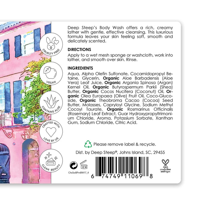 Deep Steep Body Wash, 17 oz (Strawberry Plum)
