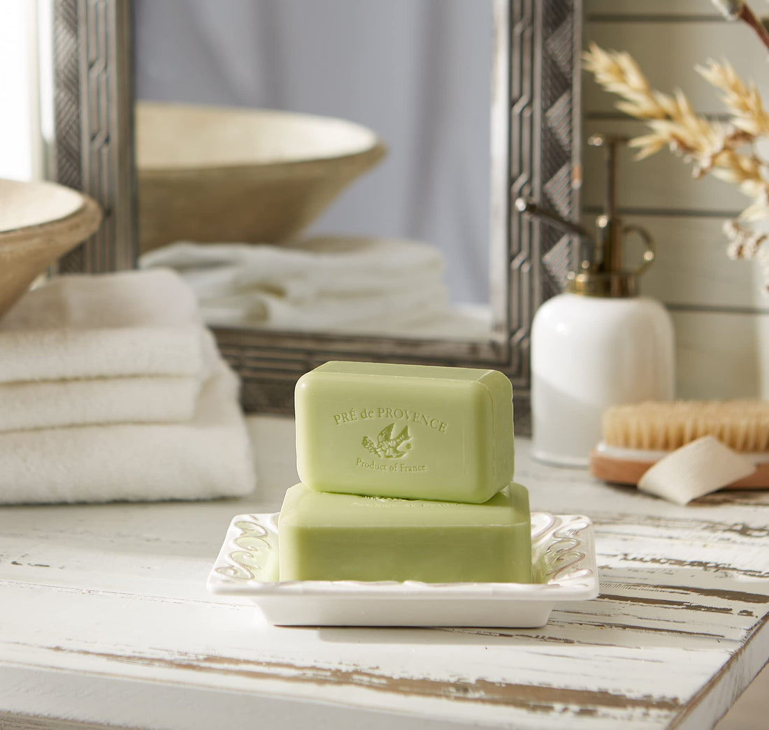 Pre de Provence Artisanal French Soap Bar Enriched with Shea Butter, Green Tea, 150 Gram