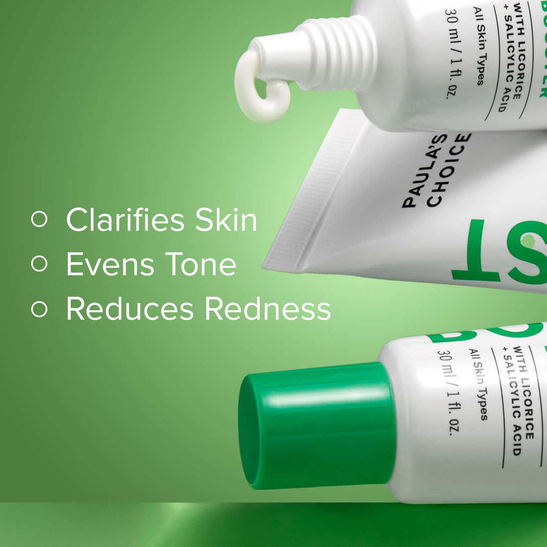 Paula's Choice BOOST 10% Azelaic Acid Booster Cream Gel, Licorice Extract & Salicylic Acid, Oil-Free Skin Brightening Serum, 1 Ounce