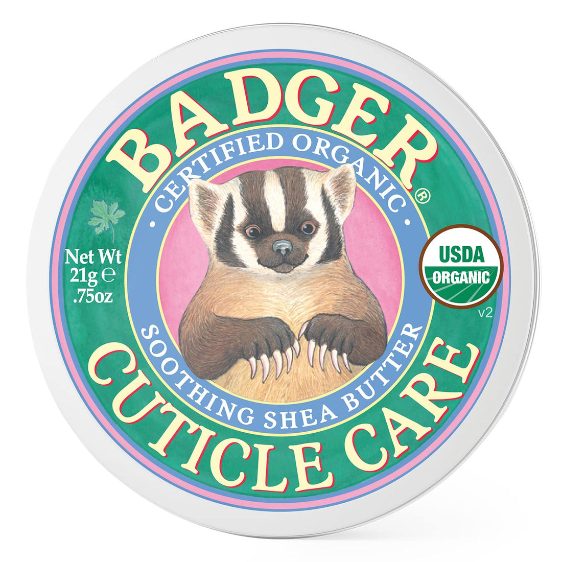 Badger - Certified Organic Cuticle Care- Soothing Shea Butter - .75 Oz. - 1 Pack