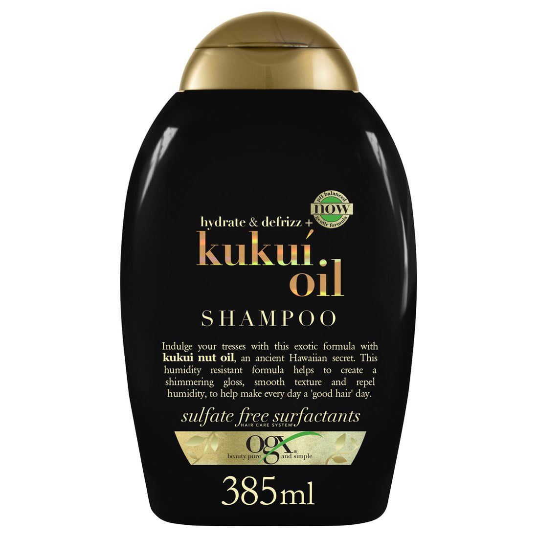 OGX Hydrate + Defrizz Kukui Oil Shampoo, 13 Ounce