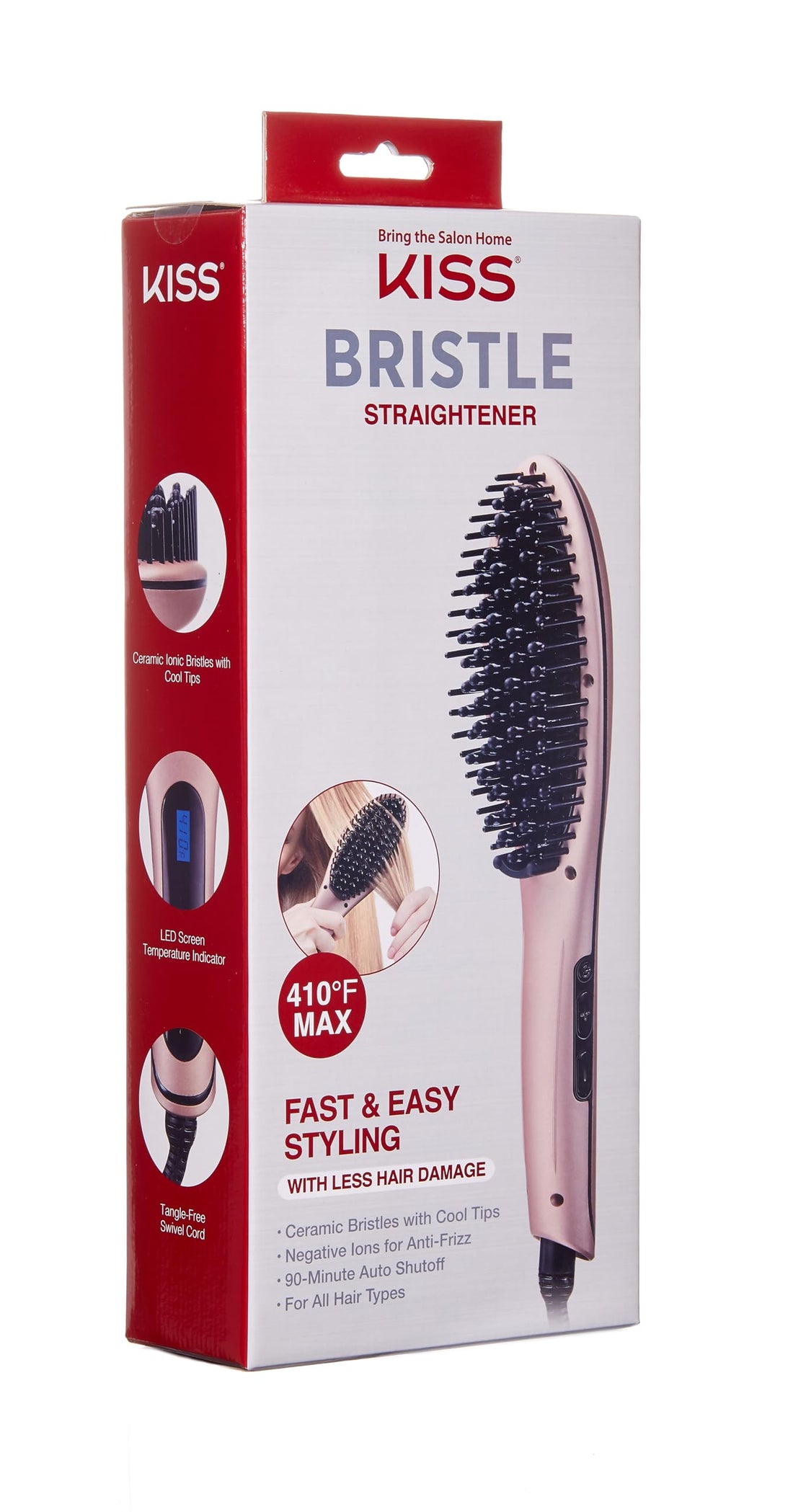 Kiss Products Gold Edition Bristle Straightener