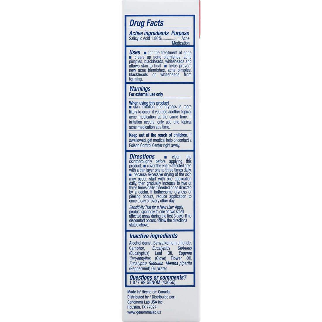 ASEPXIA Acne Astringent Lotion 1.86% Salicylic Acid for Pimples Blackheads Clogged Pores, 4 oz