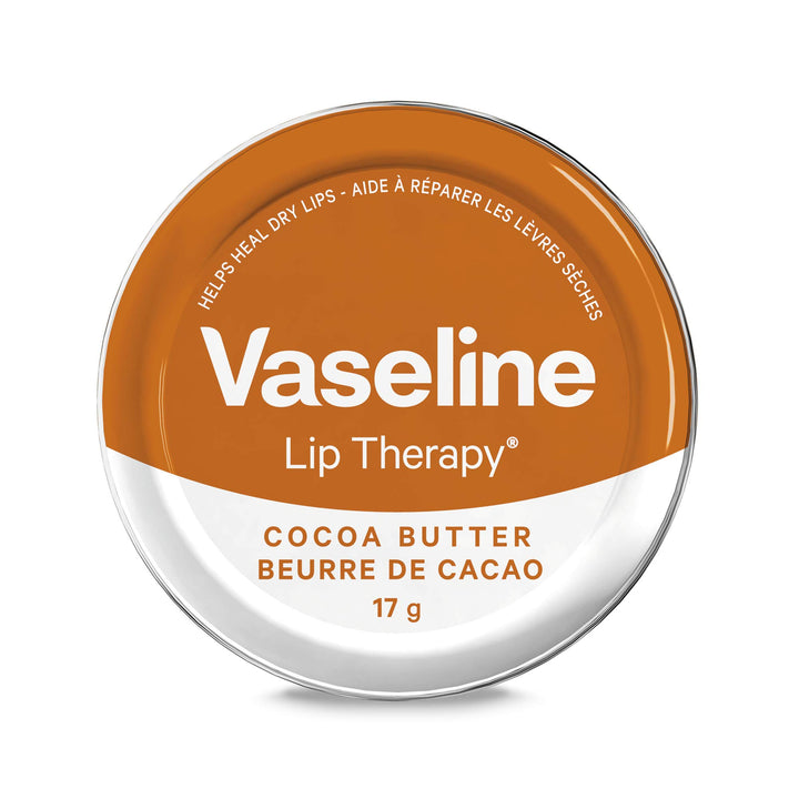 Vaseline Lip Therapy Lip Balm Tin, Cocoa Butter, 0.6 oz