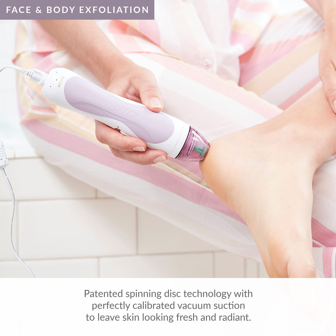 PMD Personal Microderm Pro - At-Home Microdermabrasion Machine with Kit for Face & Body - Exfoliating Crystals and Vacuum Suction for Fresh and Radiant Skin - High & Low Speed Options