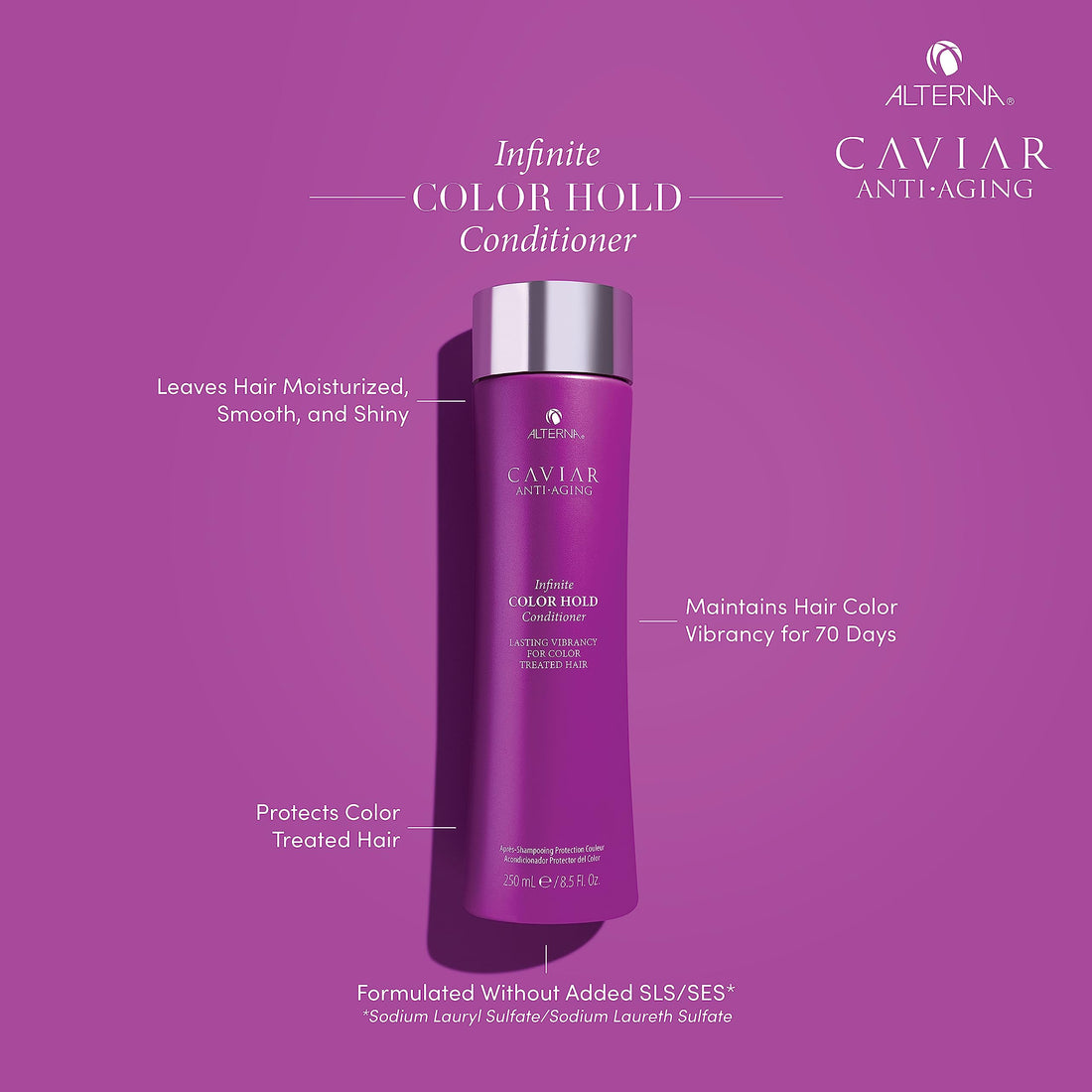 Alterna Caviar Anti-Aging Infinite Color Hold Conditioner, 8.5 Fl Oz | For Color Treated Hair | Minimizes Color Fade | Sulfate Free