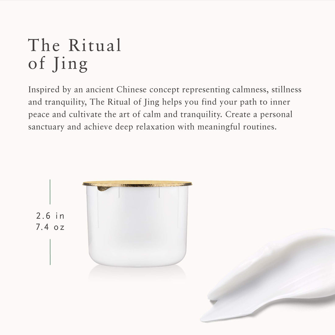 RITUALS Jing Body Cream Refill - Nourishing Body Cream with Sunflower Oil, Sacred Lotus & Jujube - 7.4 Fl Oz