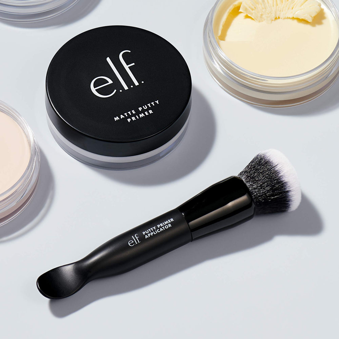 e.l.f. Putty Primer Brush and Applicator, Dual-Ended Makeup Tool & Face Brush, Scoop & Blend for Flawless Sanitary Application