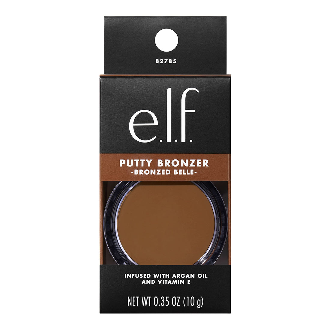 e.l.f. Putty Bronzer, Creamy & Highly Pigmented Formula, Creates a Long-Lasting Bronzed Belle Glow, Infused with Argan Oil & Vitamin E, 0.35 Oz