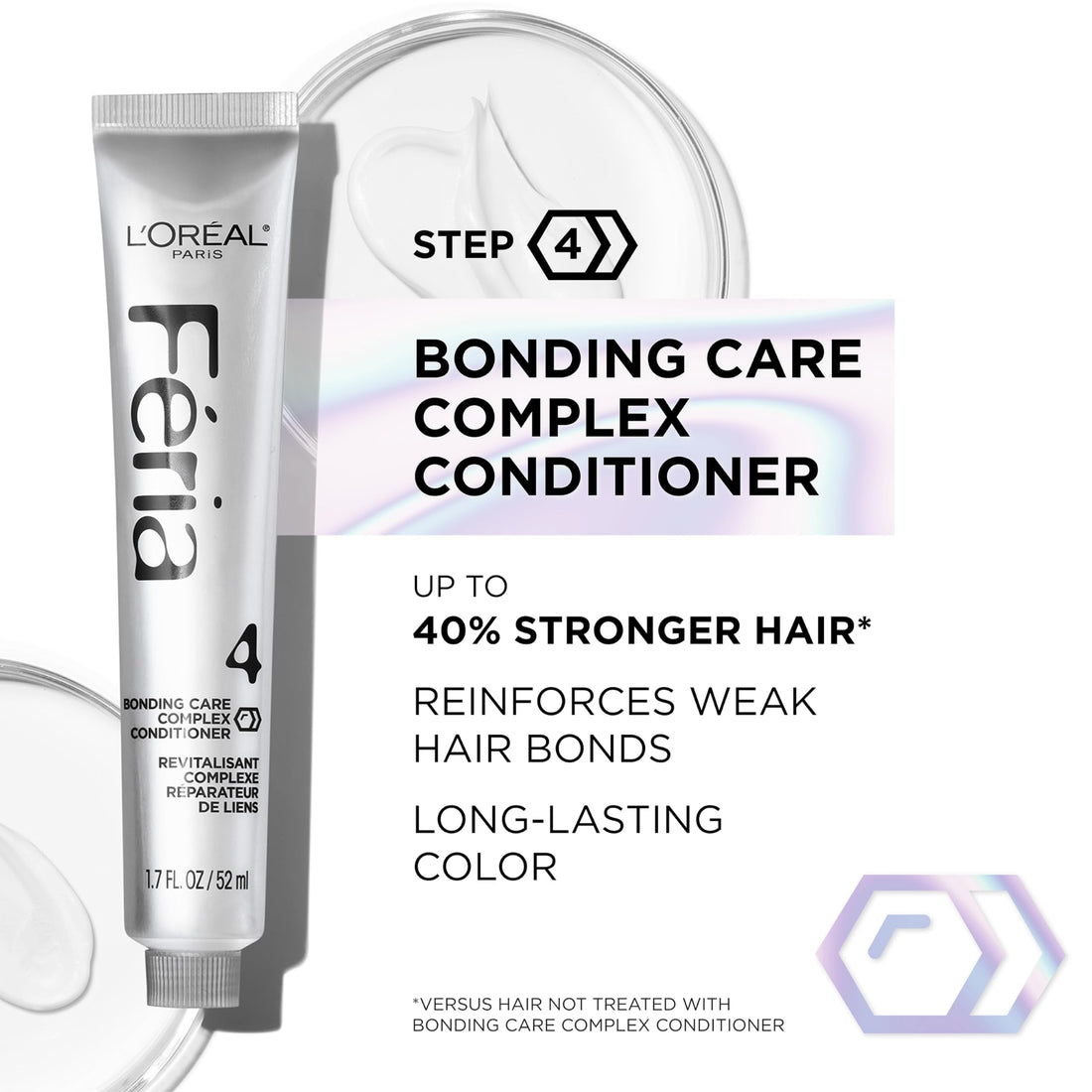 L’Oréal Paris Feria Hyper Platinum Advanced Lightening System Hair Bleach, Lifts Up To 8 Levels, Includes Anti Brass Purple Conditioner, 1 Hair Dye Kit