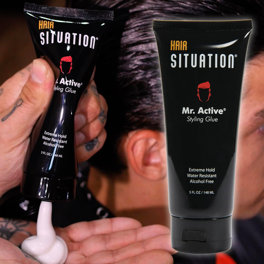 Mr Active Styling Glue Extreme Hold Water Resistant Alcohol Free
