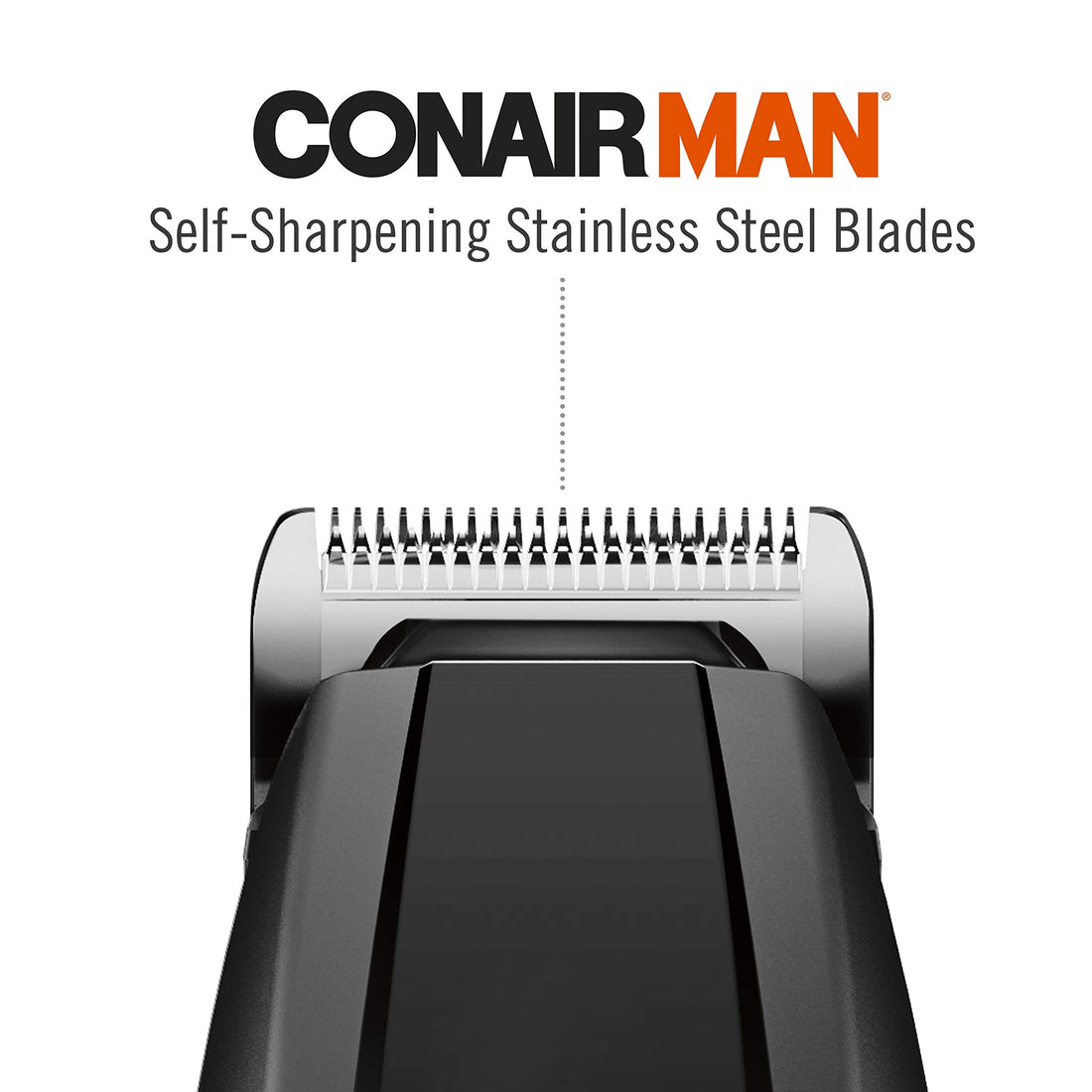 Conair Gmt175Rcs All In-One Battery Operated Beard And Mustache Trimmer,Men
