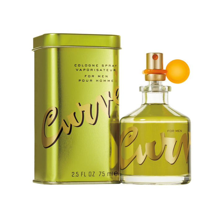 Curve Men's Cologne Fragrance Spray, Spicy Woody Magnetic Scent for Day or Night, 2.5 fl. oz