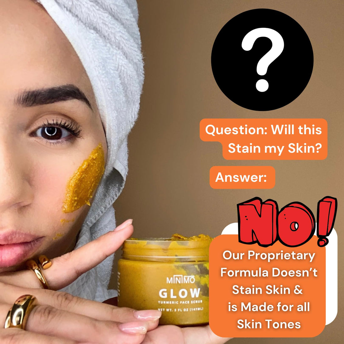 Minimo Glow Lemon Cake Skin Brightening Face Scrub for Dark Spots