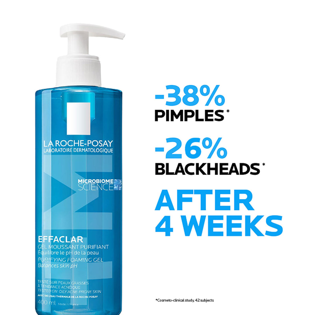 La Roche-Posay Effaclar Purifying Foaming Gel Cleanser for Oily Skin | With Zinc Pidolate To Remove Excess Oil & Shine | Alcohol Free & Oil Free | Face Wash For Oily Skin | Sensitive Skin Tested