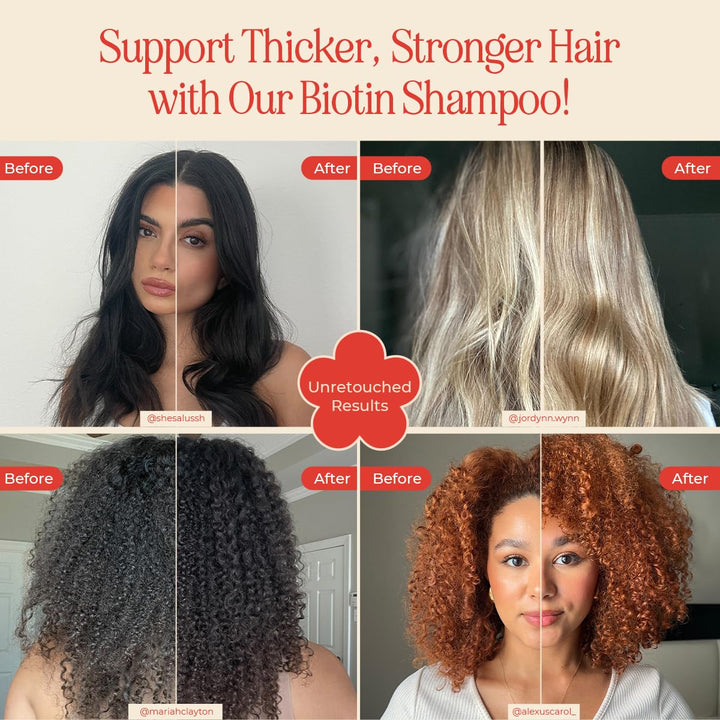 INH Hair Biotin Shampoo with Caffeine & Green Tea | Natural, Plant-Based Clarifying Shampoo & Scalp Stimulator That Supports Hair Growth & Density | G2G Sulfate Free Vegan Shampoo | 8 oz / 237 ml