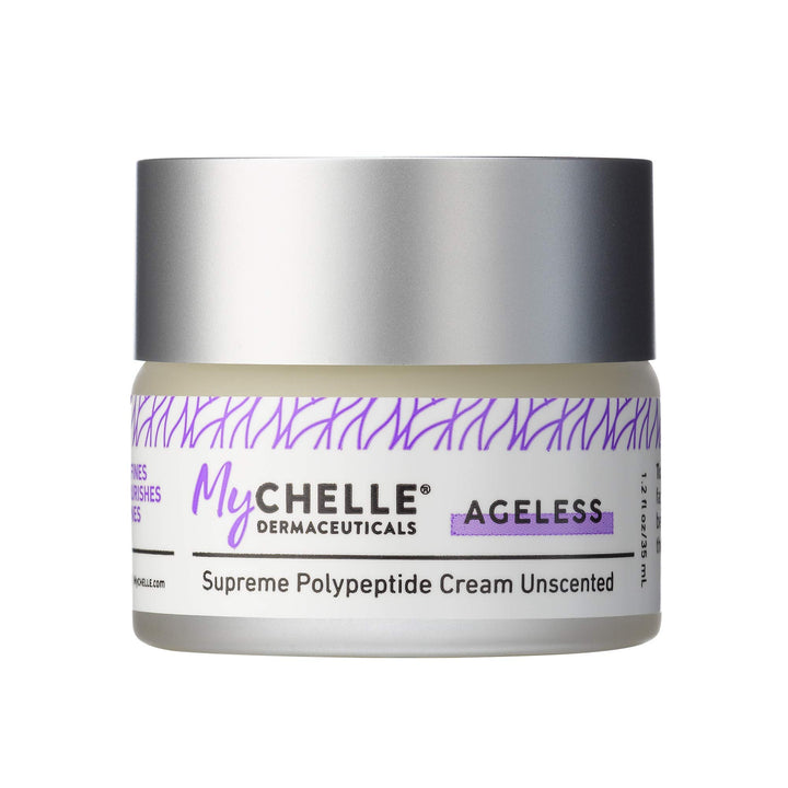 MyChelle Dermaceuticals Supreme Polypeptide Unscented- Nutrient Rich moisturizer, Anti-Aging & Firming Formula, Cruelty-Free, sulfate & Paraben Free, 1.2 Fl Oz