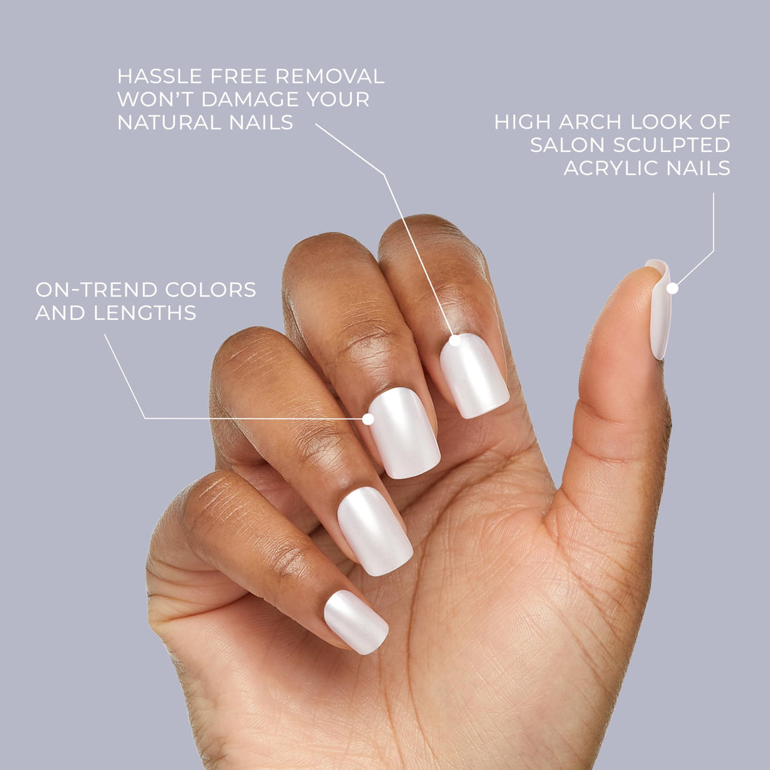 KISS Gel Fantasy Ready-to-Wear Press-On Gel Nails, “Aim Highâ€Â, Short, Black, Nail Kit with 24 Mega Adhesive Tabs, Pink Gel Glue, Manicure Stick, Mini File, and 28 Fake Nails