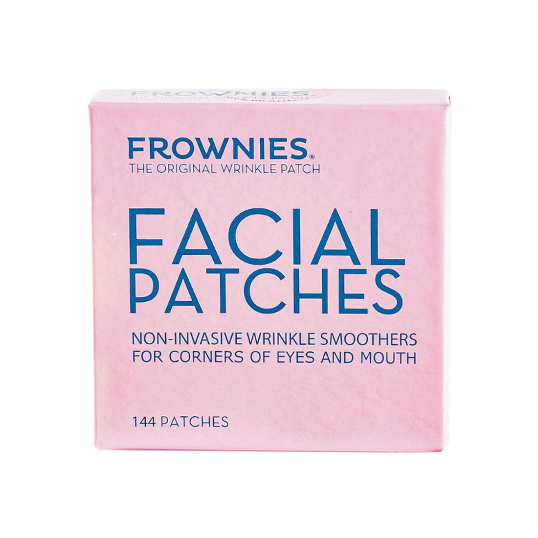 Frownies Facial Patches for Wrinkles on the Corner of Eyes & Mouth - Hypoallergenic Anti-Wrinkle Face Tape - Wrinkle Patch to Smooth & Soften Crow’s Feet & Smile Lines - For Overnight Use, 144 Patches