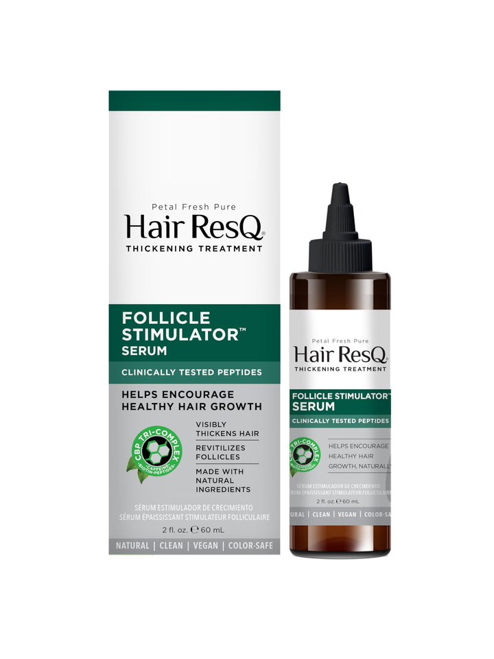 Petal Fresh Hair ResQ Follicle Stimulator - 60 ml | Hair Growth Serum With Clinically tested peptides, Biotin & Caffeine | Free of Silicones & Paraben