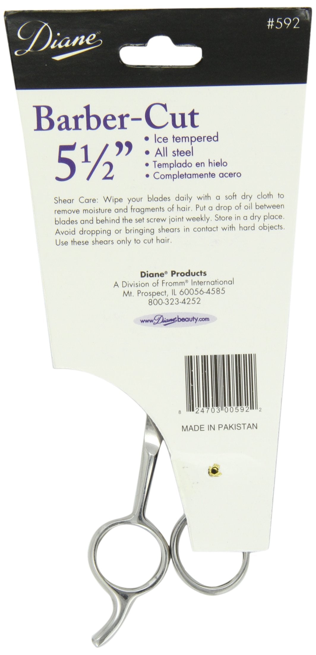 5 1/2 Inch : DianeBalsam Barber Shear-D592