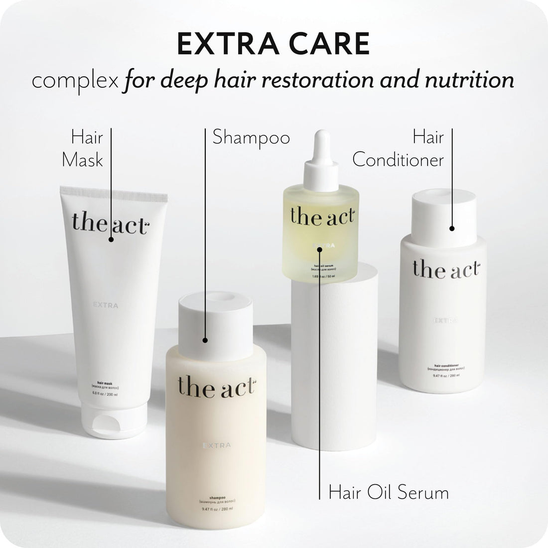 Extra Hydrating Shampoo - Daily Cleansing and Moisturizing, Care for All Hair Types - Coarse Curly Dry Hairs, for Women Men, Vegan, 9.47 fl oz