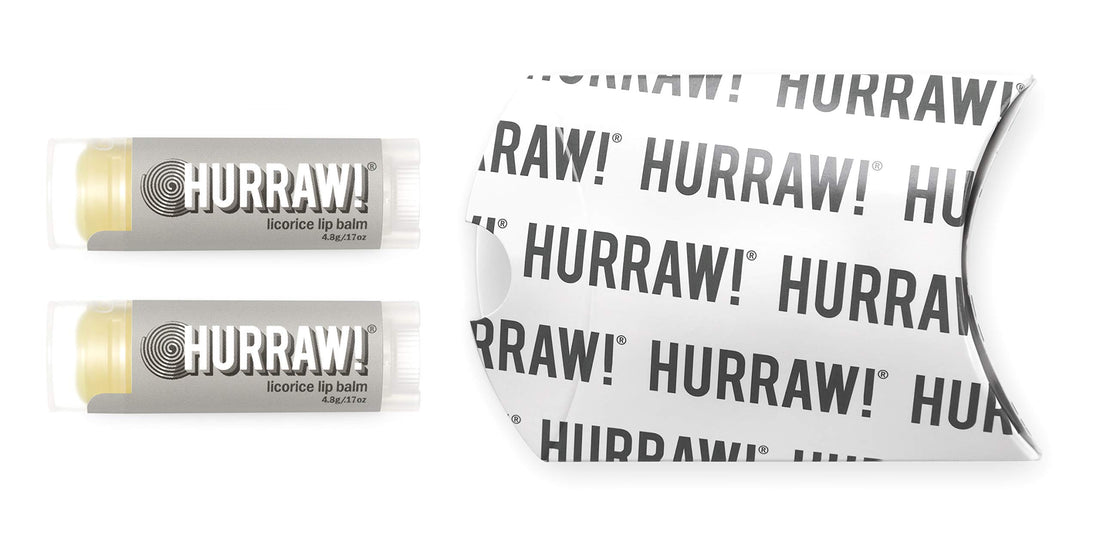 Hurraw! Licorice Lip Balm, 2 Pack: Organic, Certified Vegan, Cruelty and Gluten Free. Non-GMO, 100% Natural Ingredients. Bee, Shea, Soy and Palm Free. Made in USA
