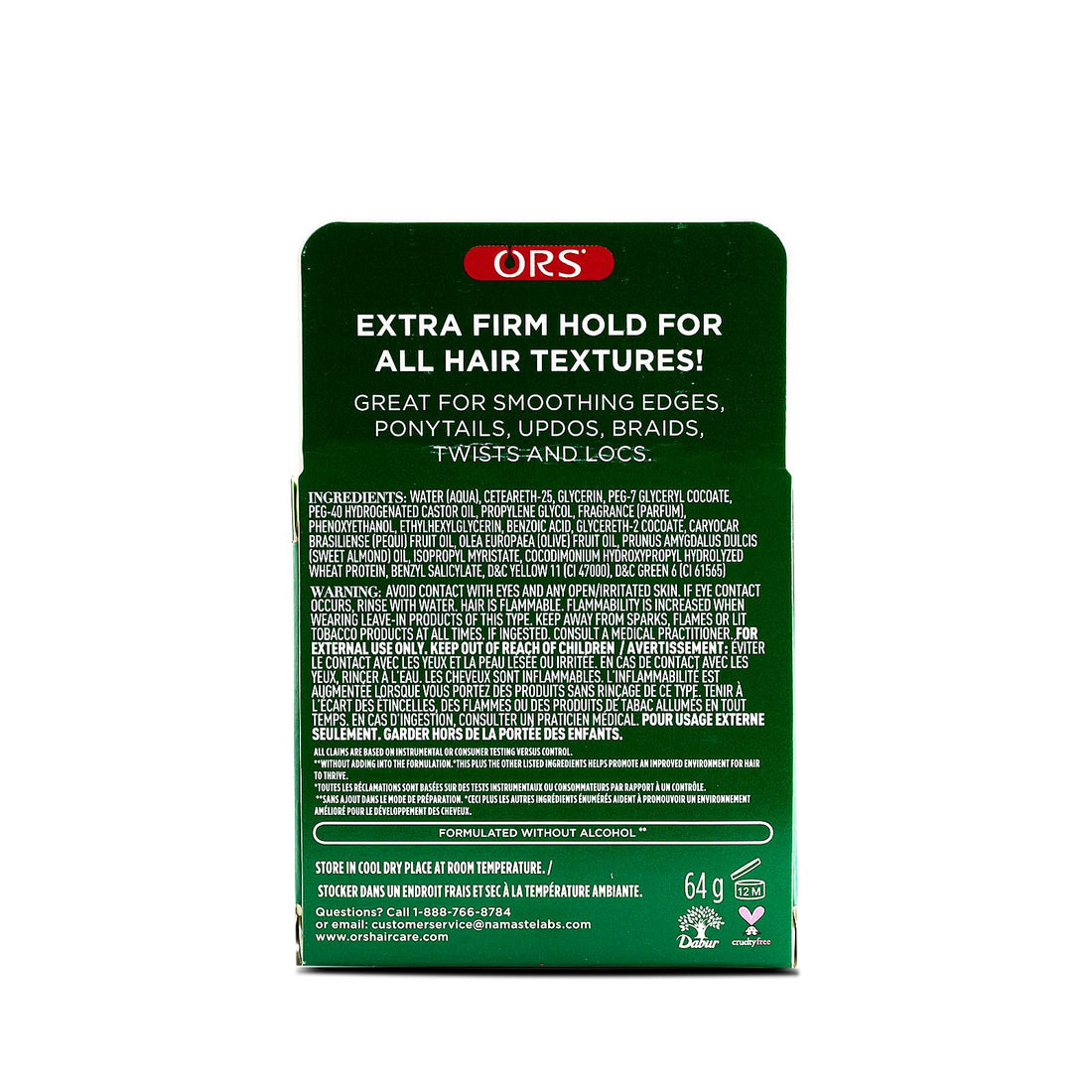 Organic R/s Root Stimulator Olive Oil Edge Control Hair Gel, 2.25 Ounce