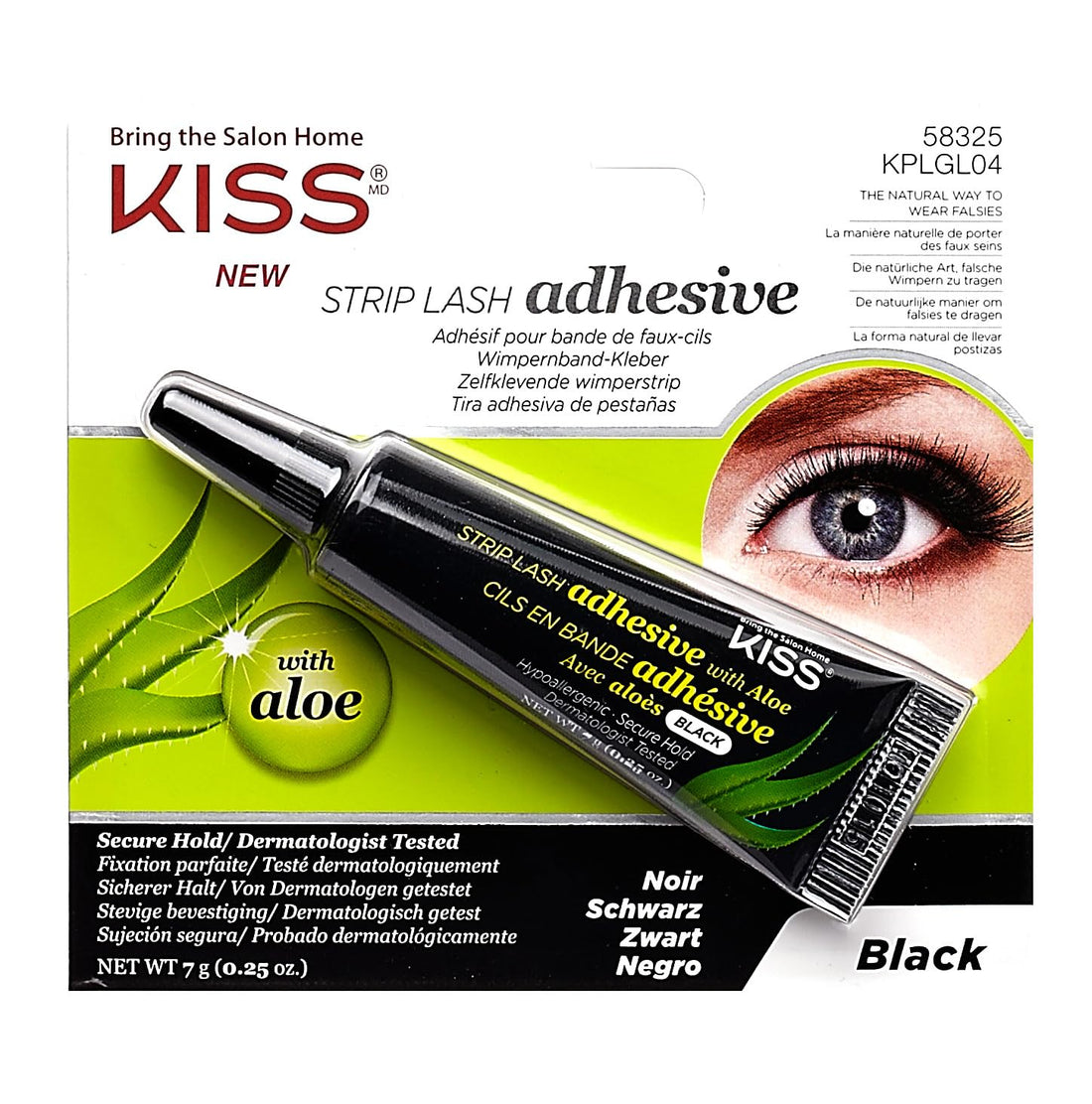 Kiss Products Ever Ez Aloe Vera Adhesive Latex Black, 0.1 Pound (Pack of 3)