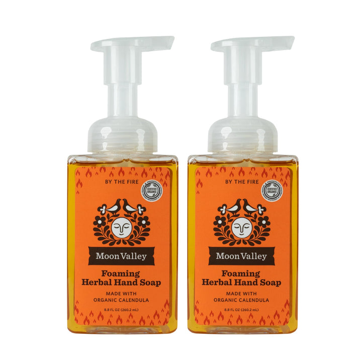 Moon Valley Herbal Foaming Hand Soap, Vegan (By the Fire, Recyclable Bottle)