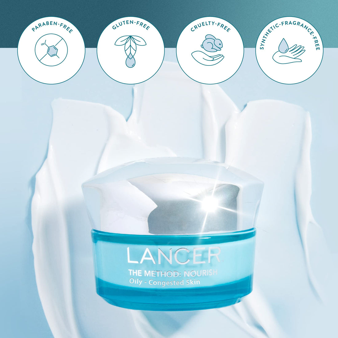 The Method: Nourish Oily-Congested Skin, 1.7 FL OZ, Dr. Lancer Dermatology Skincare, 3-Month Supply, For Daily Use, Ultra-Light Moisturizer, 3-Step Routine