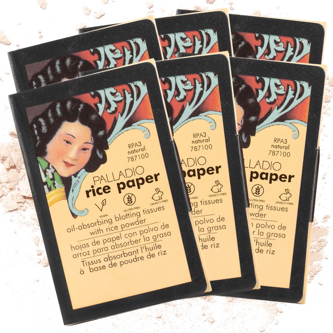 Palladio Rice Paper Tissues, Natural, 40 Sheets (Pack of 6)