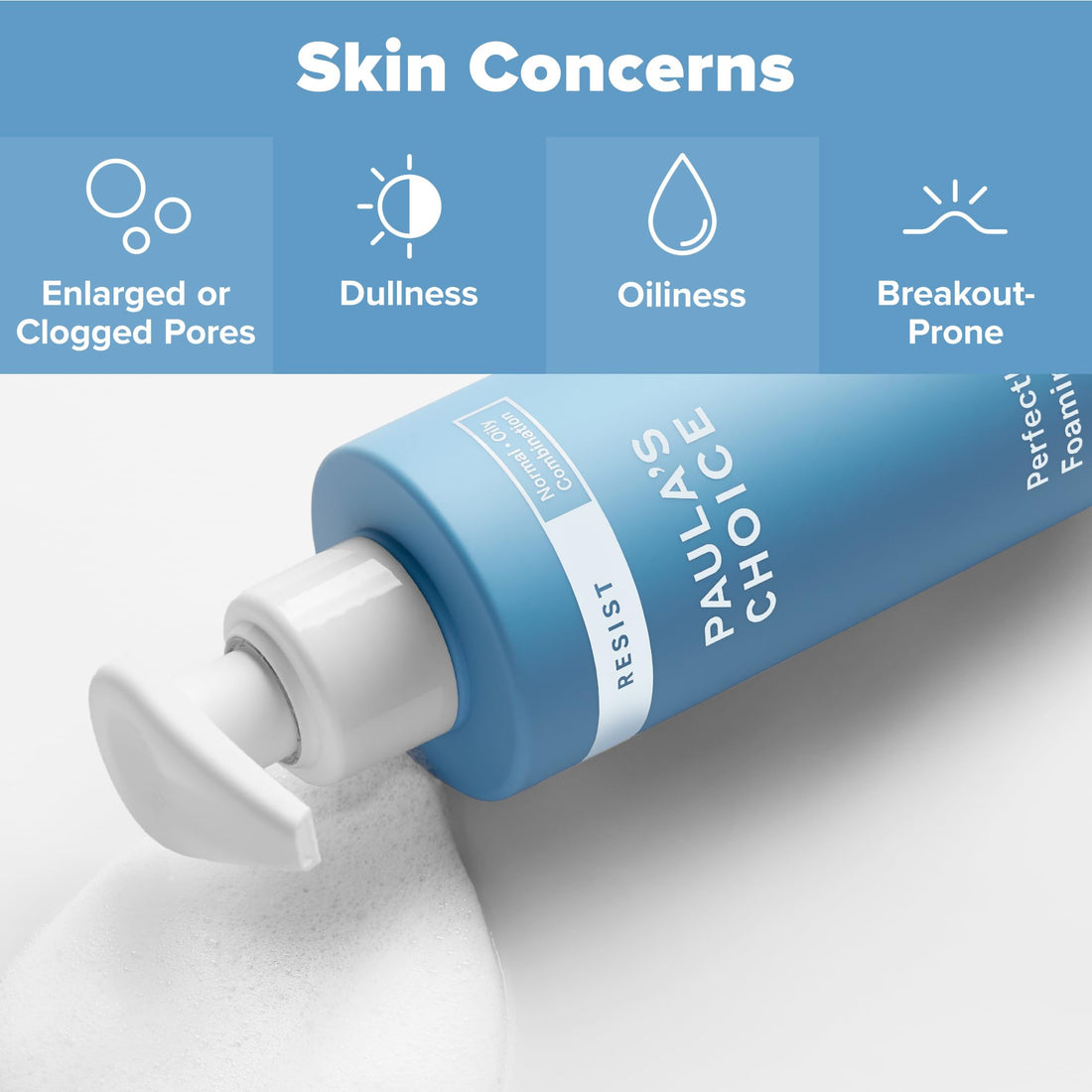 Paula's Choice RESIST Perfectly Balanced Foaming Cleanser, Hyaluronic Acid & Aloe, Anti-Aging Face Wash, Large Pores & Oily Skin, 6.4 Ounce