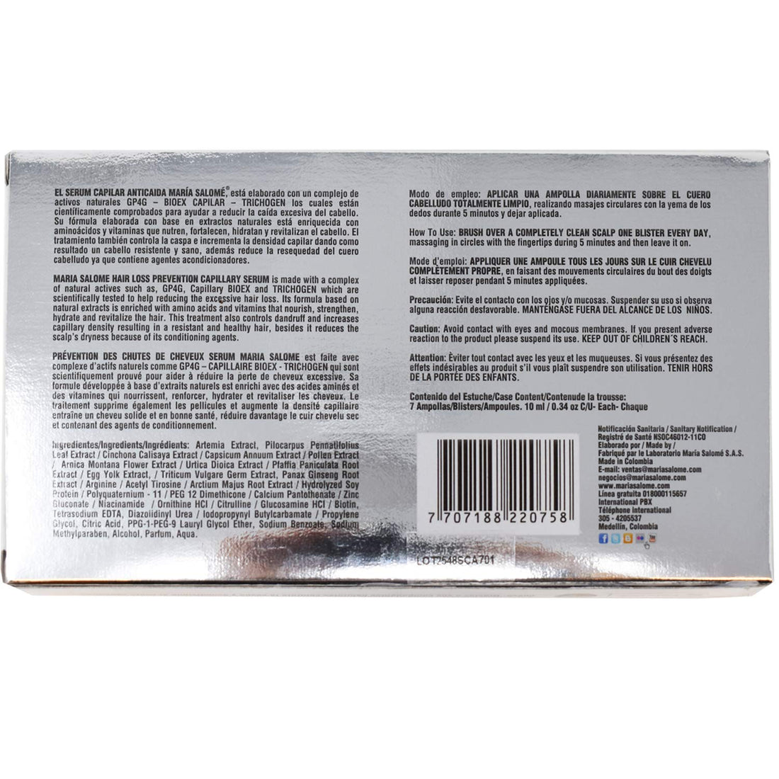 Maria Salome Capilar Anticaida Serum